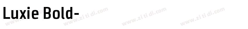 Luxie Bold字体转换